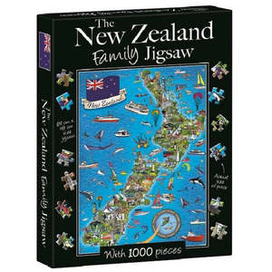 Live Laugh Learn: New Zealand Family Jigsaw Puzzle