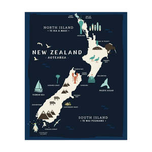 NZ Map Homegrown Lens & Screen Cloth