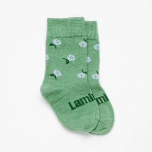 Heather Merino Crew Baby Socks