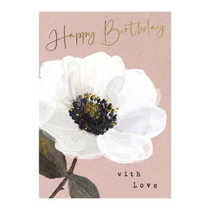 All: Anemone Happy Birthday - Greeting Card