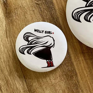 Coolest Capital: Windy Welly Girls: Pin Badge