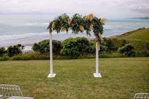 Products: White Wooden Wedding Archway