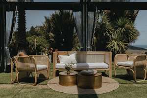 Rattan lounge set