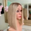 Products: Mia 12″/ Ash Blonde Rooted Human Hair Wig