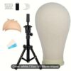 Products: Canvas Head Block With Stand For Styling 21.5 circumference