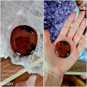 Palm Stones: Mahogany Obsidian 43mm
