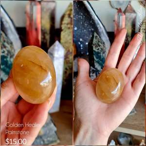 Palm Stones: Golden Healer 55mm