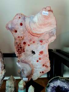 Pink Amethyst Slab on Stand