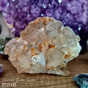 Lemonite Quartz Cluster