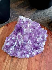 Amethyst Caves: XL Amethyst Cluster with Calcite Growth