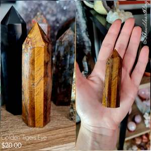 Crystal Points: Golden Tigers Eye 79mm