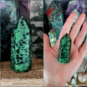 Crystal Points: Ruby Zoisite 62mm