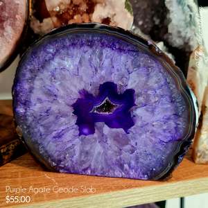 Purple Agate Geode Slab