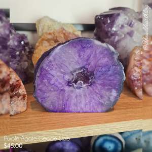 Purple Agate Geode Slab