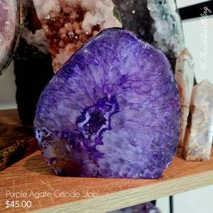 Purple Agate Geode Slab