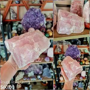 Large Raw Rose Quartz Chunk