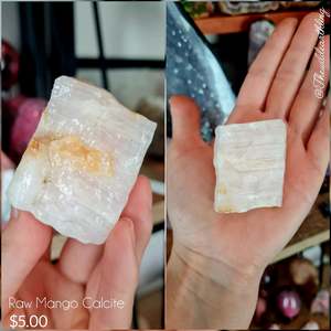 Rough Crystals: Raw Mangano Calcite