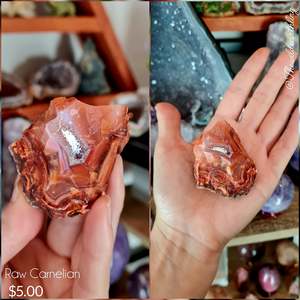 Rough Crystals: Raw Carnelian