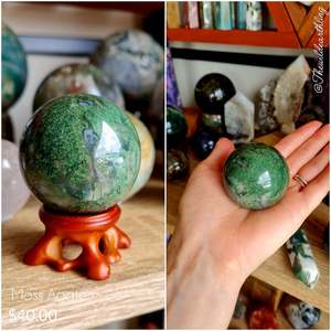 Moss Agate 40mm