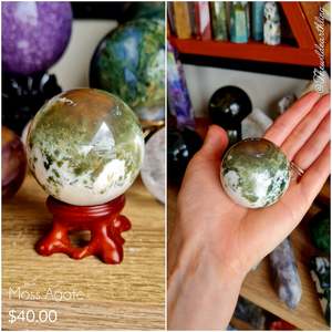 Moss Agate 40mm