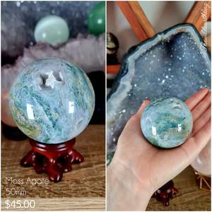 Moss Agate Sphere 50mm