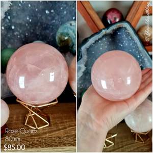 Rose Quartz Sphere 80mm