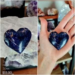 Crystal Heart Collection: Sodalite Heart 50mm