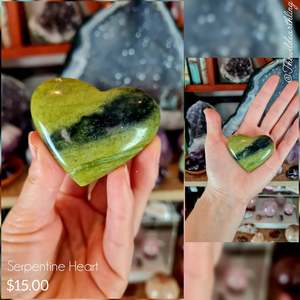 Crystal Heart Collection: Serpentine Heart