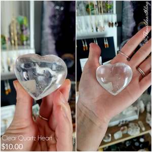 Clear Quartz Heart