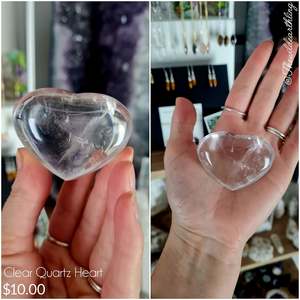 Clear Quartz Heart