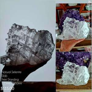 Natural Free Standing Selenite Slab