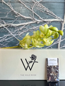 Flower Gift Boxes: Orchid & Chocolate Flower Gift Box