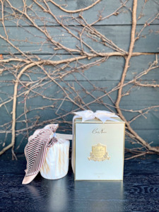Mothers Day Gifts: Côte Noire Herringbone Vanilla Candle & Scarf