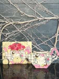Truly Alice Whimsical Teapot Vase
