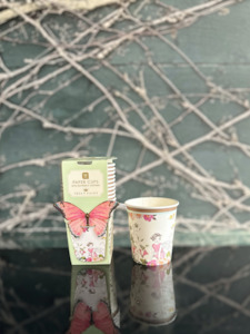 Party Pack: Truly Fairy Paper cups with butterfly trimm pk12