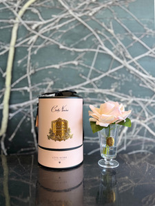 Côte Noire - Charente Rose Champagne Pink in Pink Hat Box