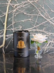 Côte Noire - Charente Rose Ivory White in Black Hat Box