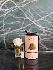 Gifts: Côte Noire Perfumed Rose Bud Champagne in Pink Hat Box