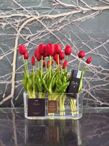 Mothers Day Gifts: Côte Noire Oval Red Tulips