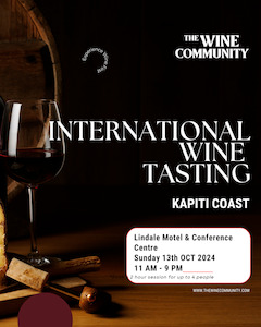 Wine Tasting at Kapiti Coast Sunday 13 October 2024