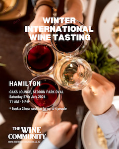 Wine Tasting at Hamilton Saturday 27th July 2024