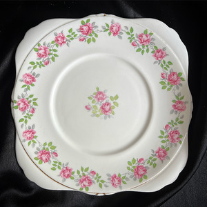 Products: Shabby Chic Pink Rose Bone China Plate The Witchery NZ