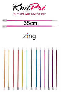 Knitpro - Zing Straight Needles - 35cm Length