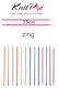 Knitpro - Zing Straight Needles - 35cm Length