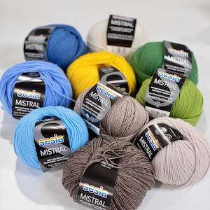 Wool For Knitting: Sesia Mistral - 4ply Merino
