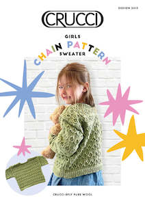 Crucci - 2315 - Girls Chain Sweater Pattern