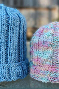 Countrywise - P100 - Plain and Cable Beanies Pattern