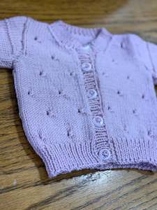Touch Yarns - 123 - September Eyelet Cardigan Pattern
