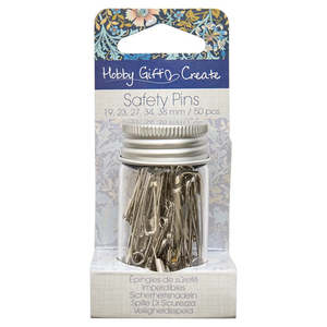 Accessories: Hobby Gift Safety Pins in Jar