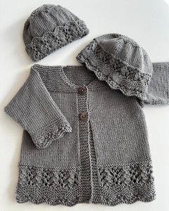 Shopify: Amelie Cardigan & Hats 4 ply pattern